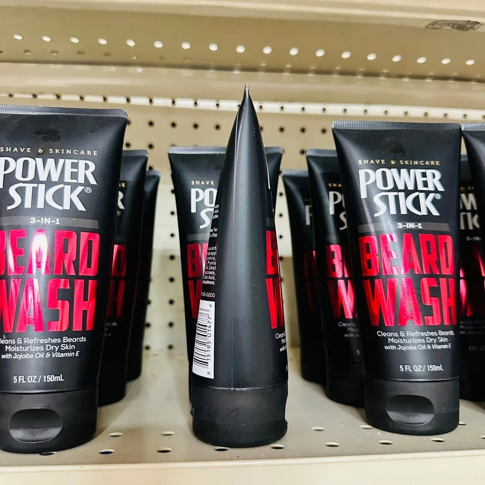 Power Stick 3-in-1 Beard Wash 5oz Men Shave Skincare USA Made Ships ASAP